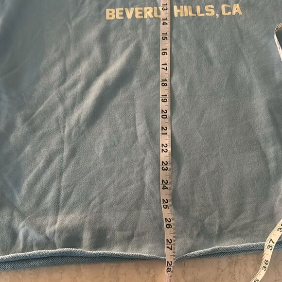 NWOT Men's Hotel Homme Femme Light Blue Graphic Hoodie Size XL - Picture 7 of 8